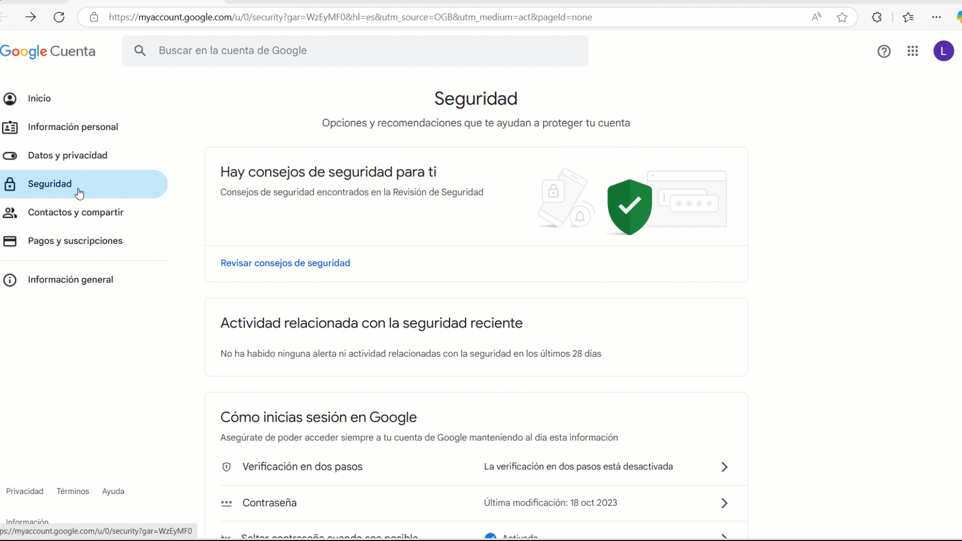 Activar la verificación en dos pasos en tu cuenta de Gmail - Portal de ...